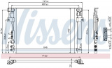 Chladič klimatizace NISSENS 940348