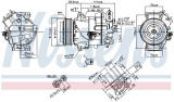 Kompresor klimatizace NISSENS 890263