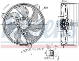 Ventilátor chladiče NISSENS 85662