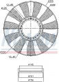 Ventilátor chladiče NISSENS 85664