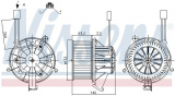 Vnitřní ventilátor NISSENS 87264