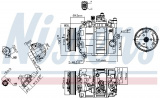 Kompresor klimatizace NISSENS 89052