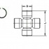 Křížový čep hnacího hřídele LÖBRO U-302