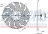 Ventilátor chladiče NISSENS 85786