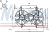 Ventilátor chladiče NISSENS 85279