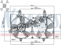 Ventilátor chladiče NISSENS 85280