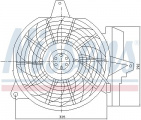 Ventilátor chladiče klimatizace NISSENS 85266