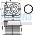 Chladič motorového oleje NISSENS 90655