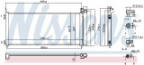 Chladič klimatizace NISSENS 941150