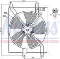 Ventilátor chladiče klimatizace NISSENS 85356