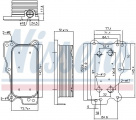 Chladič motorového oleje NISSENS 90783