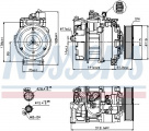 Kompresor klimatizace NISSENS 89210