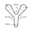 Rozvodový řemen GATES (GT 5377XS) - ISUZU