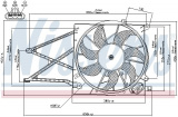 Ventilátor chladiče NISSENS 85176