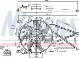 Ventilátor chladiče NISSENS 85179