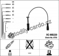 Sada kabelů pro zapalování NGK RC-MB220 - MERCEDES-BENZ