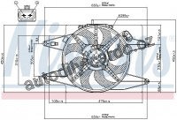 Ventilátor chladiče NISSENS 85105