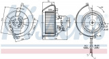 Vnitřní ventilátor NISSENS 87082