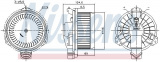 Vnitřní ventilátor NISSENS 87724