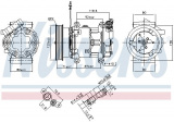 Kompresor klimatizace NISSENS 89064