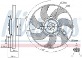 Ventilátor chladiče NISSENS 85733