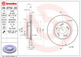 Brzdový kotouč BREMBO 09.6752.20 - HONDA