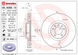 Brzdový kotouč BREMBO 09.A089.10 - CITROËN