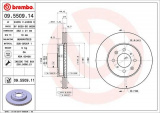 Brzdový kotouč BREMBO 09.5509.14 - HONDA, ROVER