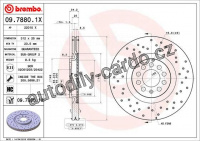 Brzdový kotouč BREMBO 09.7880.1X