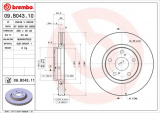 Brzdový kotouč BREMBO 09.B043.11 - TOYOTA