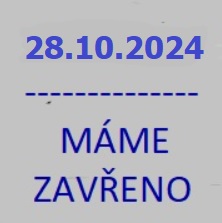 Svátek 28.10.2024 - Zavřeno